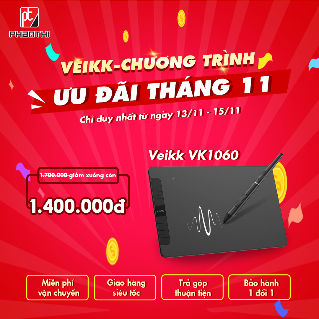 Veikk VK1060 - Chương trình khuyến mãi tháng 11