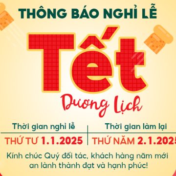 THÔNG BÁO NGHỈ LỄ TẾT DƯƠNG LỊCH 2025 – CÔNG TY PHAN THỊ 