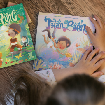 Phan Thị phát hành bộ sách minh họa kết hợp với truyện tranh dành cho thiếu nhi: Thần Biển và Thần Rừng 
