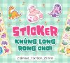 Sticker “Khủng Long Rong Chơi” – Bộ sticker khủng long hoạt hình đầy màu sắc cho bé